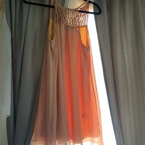 Yellow Dress With Detailing